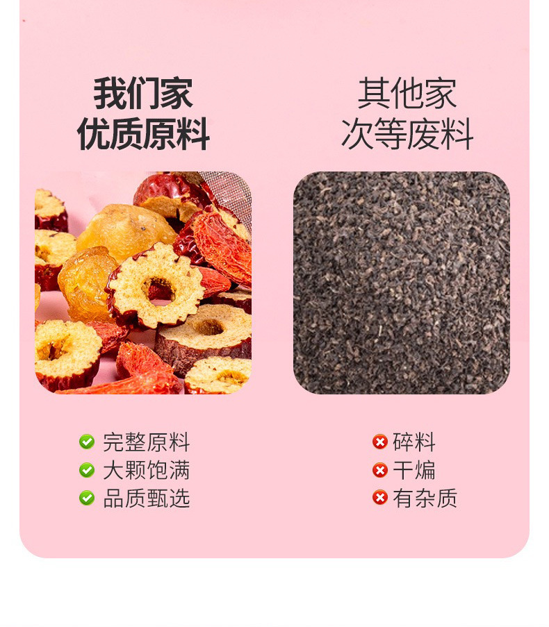 Longan Red Date Goji Berry Tea Bags Gui Yuan Hong Zao Gou Qi Cha 5g x 20 Bags Sweet Herbal Tea quality and texture