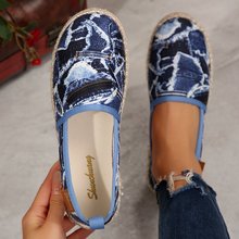 欧美大码一脚蹬平底单鞋女秋季新款外贸平底圆头休闲套脚女士单鞋