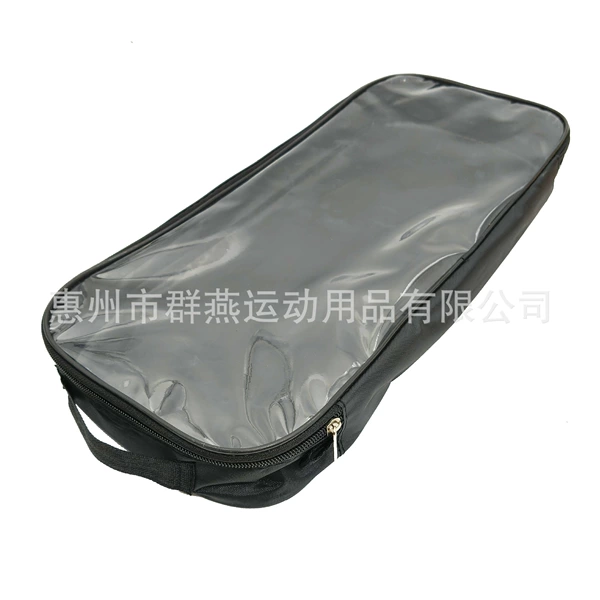 Transparent chain with zipper, bag