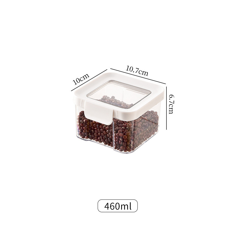厳選された家庭用食品グレードの密封缶 PET 透明鮮度保持ボックス 穀物乾物麺密封保存缶|undefined
