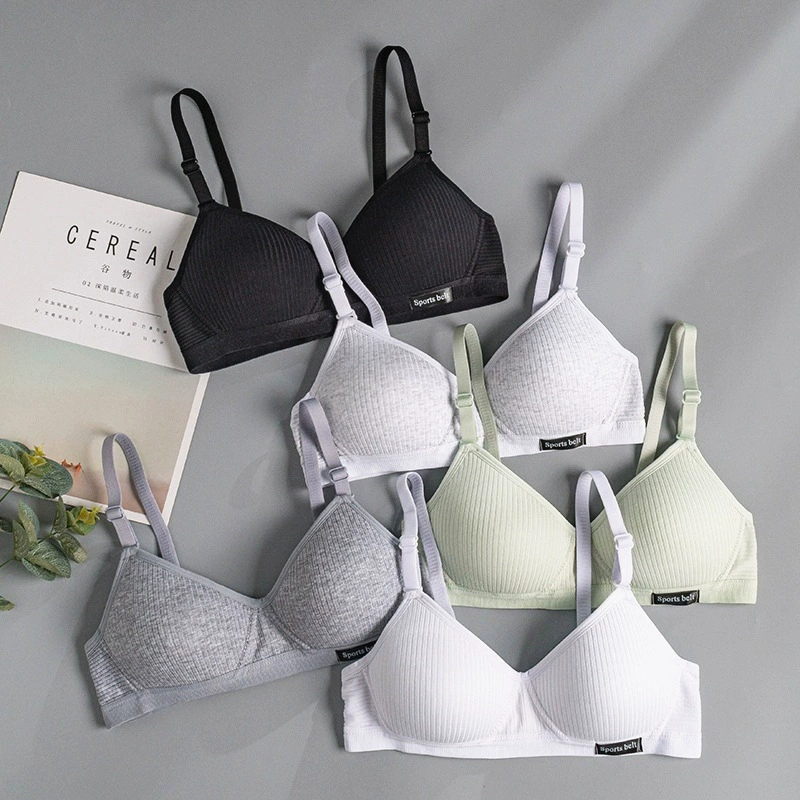 Wireless Girls' Training Bra Top, Comfortable Thin Support, Sizes 32/70AB–38/85AB