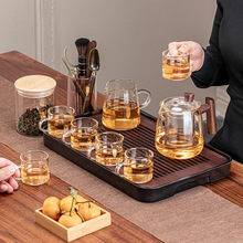 耐热耐高温玻璃茶具套装家用喝茶杯办公室透明简约功夫茶具泡茶壶