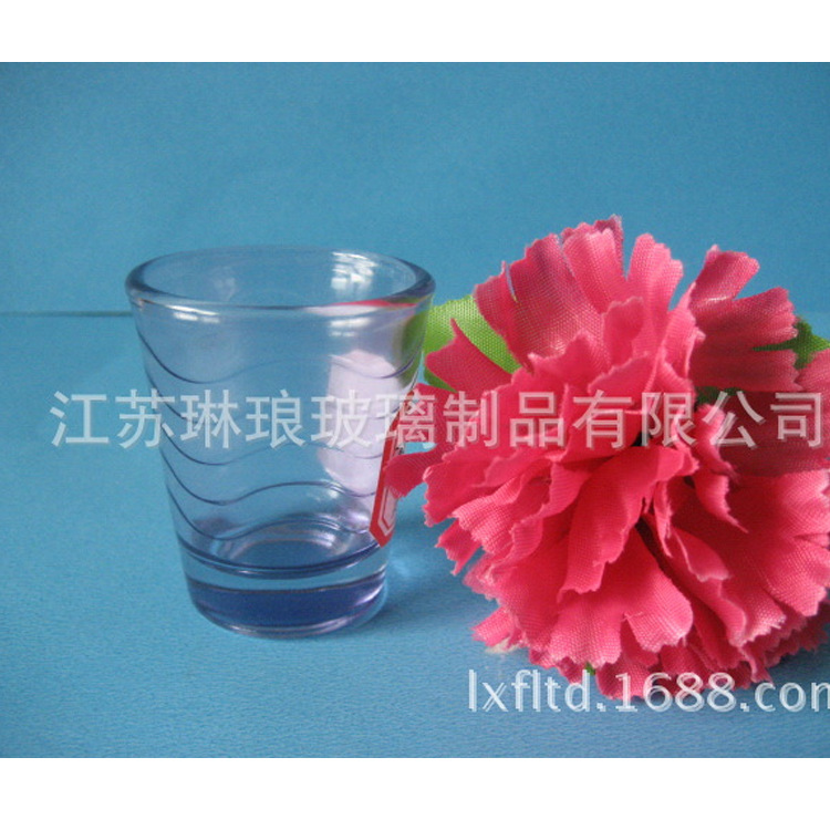 批发玻璃杯高白料玻璃杯 玻璃酒杯 酒店专用高档玻璃杯 喷色烛台