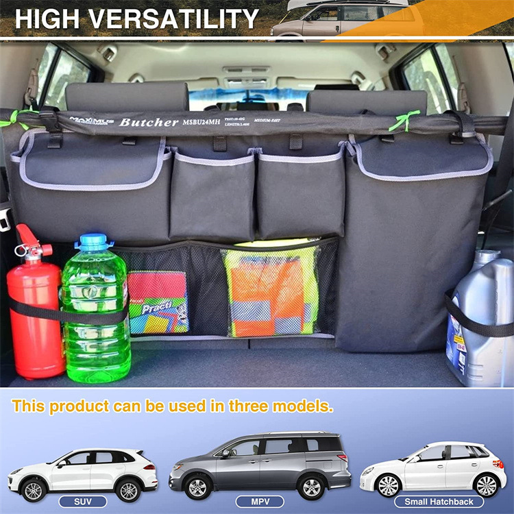 Bolsa de almacenamiento del asiento trasero del automóvil al por mayor Oxford bolsa de almacenamiento colgante bolsa de tela de Oxford