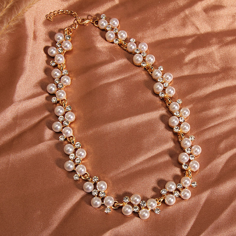 优雅复古珍珠项链女轻奢小众高级设计感锁骨链超仙水晶ins颈链潮