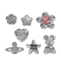 Small sweet potato heat-sell hole shoe flower shoe buckle Y2K girl feeling shoe surface decoration buckle suitable for cross shoe buckle DIY