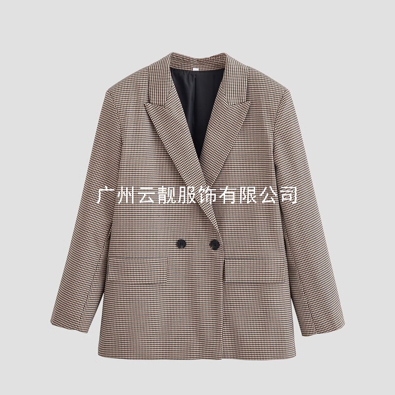 Women's Clothing 2026 Spring New Style Elegant Versatile Old Money Style Houndstooth Blazer 9884682 Women's Clothing 2026 Spring New Style Elegant Versatile Old Money Style Houndstooth Blazer 9884682