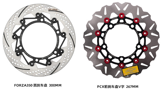 Suitable for Honda Forza350/Adv350 Motorcycle Accessories Front Wheel Modification 300mm Brake Disc Round Brake Disc