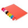Plastic solid multicoloured laptop with clove mushrooms with accessories, photoalbum, 28mm, tear-off sheet