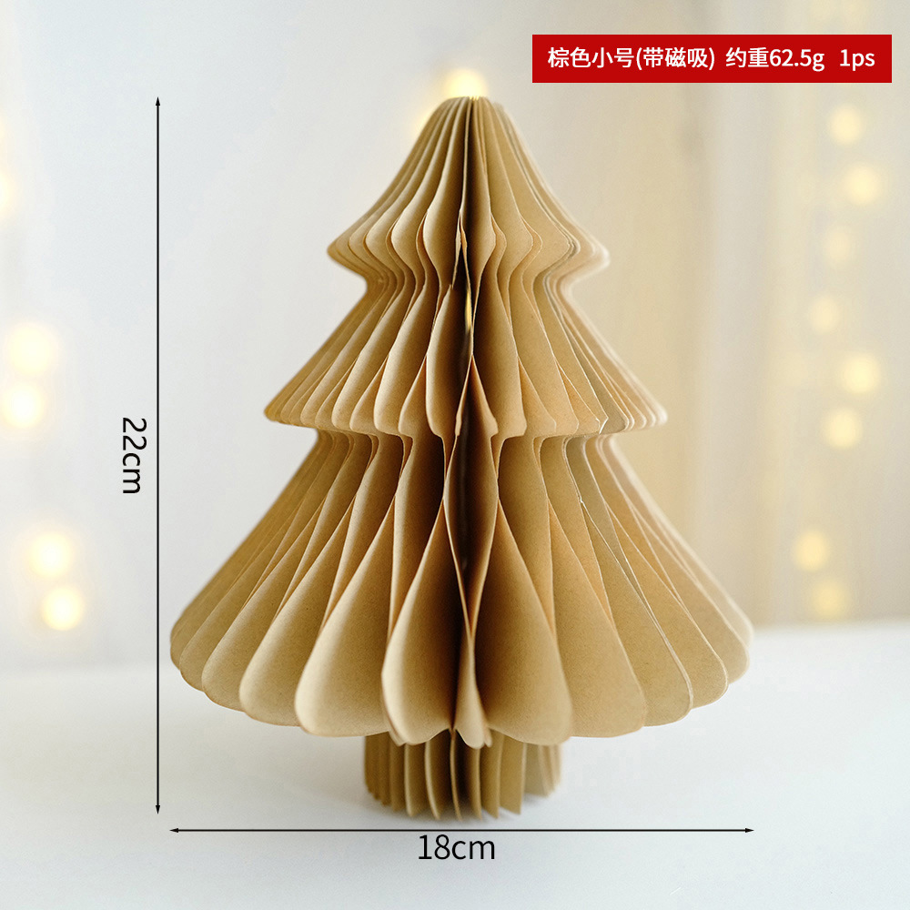Navidad transfronteriza origami árbol de Navidad decoración decoración mini árbol de Navidad escenario de diseño props decoración del árbol de Navidad
