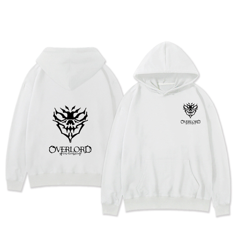 Suéter con capucha perimetral del rey de los muertos OVERLORD Suéter holgado bidimensional del rey de los huesos Tendencia