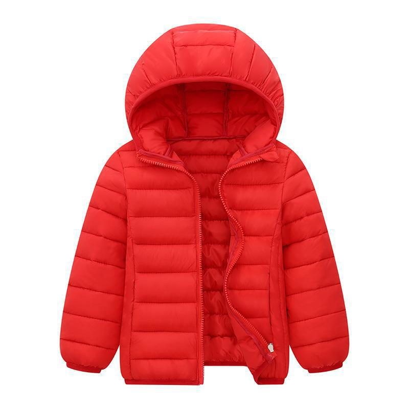 Chaqueta de plumón ligera para niños y niñas, modelo 2025, abrigo corto de algodón para niños pequeños y mayores.