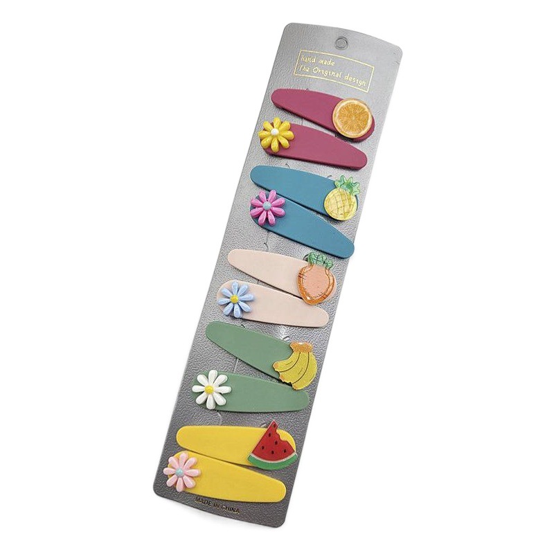 Juego de diez piezas de Corea del Sur horquilla para niños BB clip linda chica pelo roto flequillo clip tocado accesorios para el cabello de niña clip