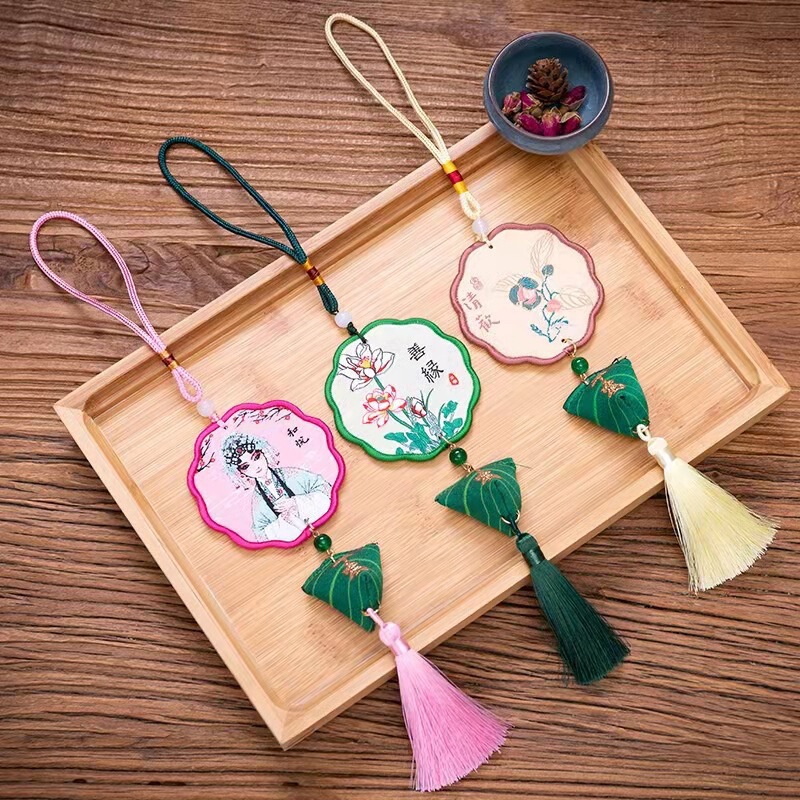 端午節よもぎ袋、刺繍入り平和のお守り、団子ペンダント、車載用蚊よけ福袋、プチギフト|undefined