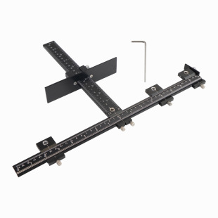 Aluminum Alloy Handle Drilling Locator Cabinet Hardware Jig Cabinet Door Handle Installation Drilling Tool