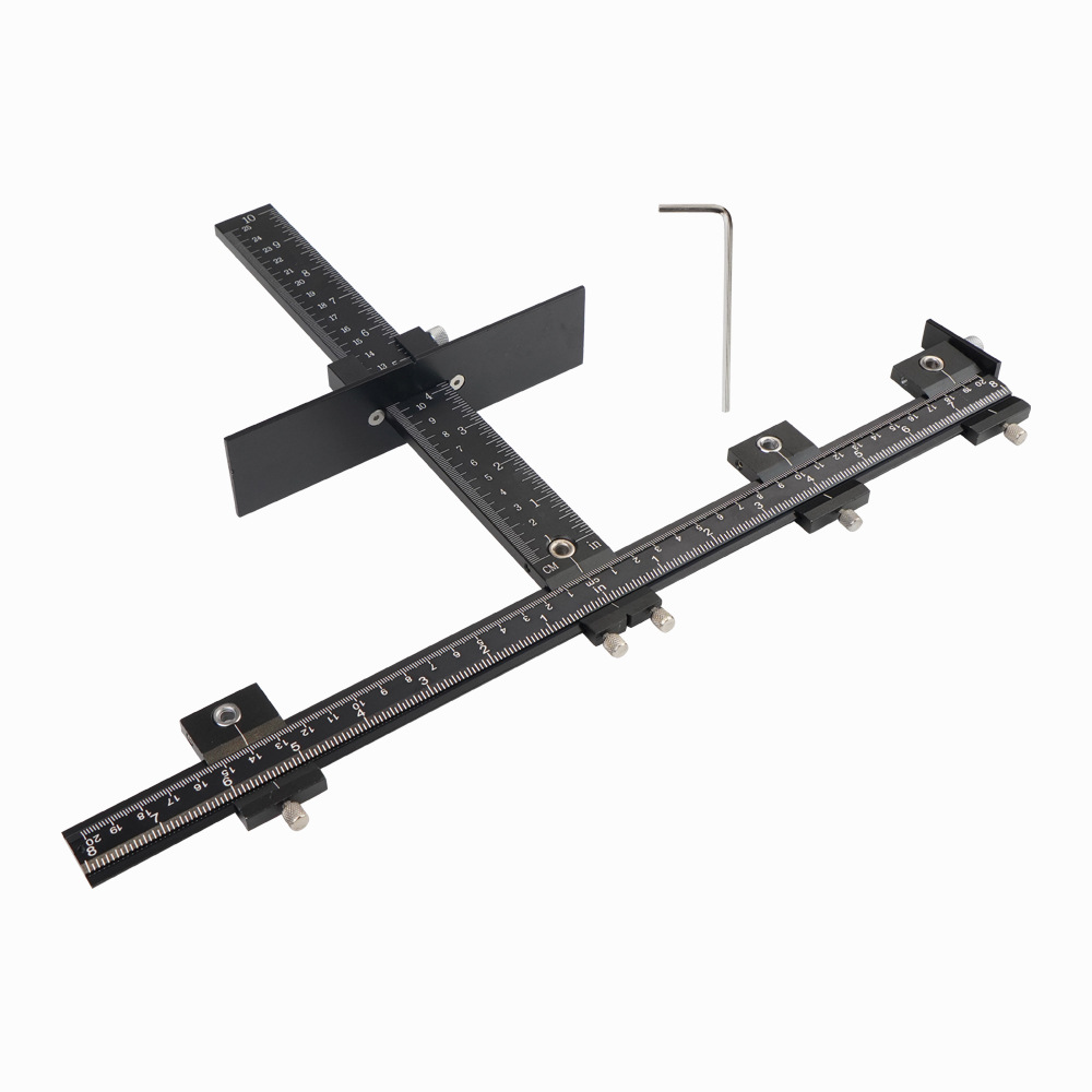 铝合金拉手打孔定位器Cabinet Hardware Jig橱柜门把手安装打孔器