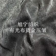 闪亮褶皱布宝塔裙针织有光布烫金布 电脑版小圆点 烫金压皱面料