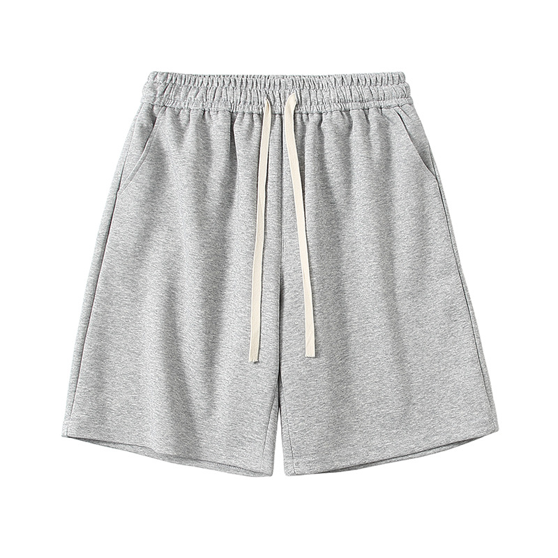 Sommershorts in Übergröße, einfarbig, atmungsaktives Nylonmischgewebe, bequemer elastischer Bund, verschiedene Farben, Herrenbekleidung_voghion.com