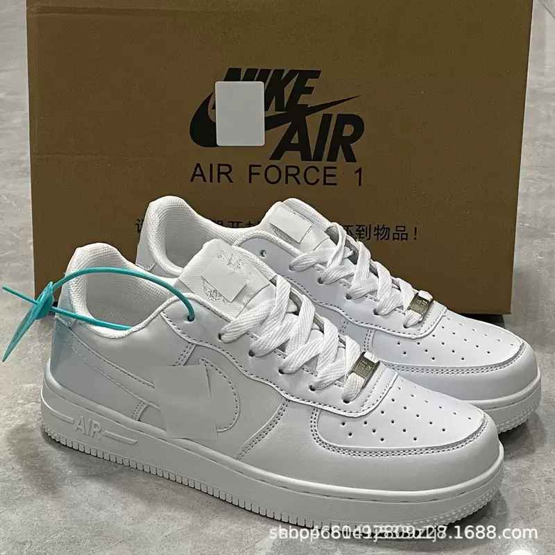 Путиан Лето AF1 Air Force One Белый Светло-голубой Повседневная школьная пара двойная застежка Игры Мужчины и Женщины модные спортивные кроссовки