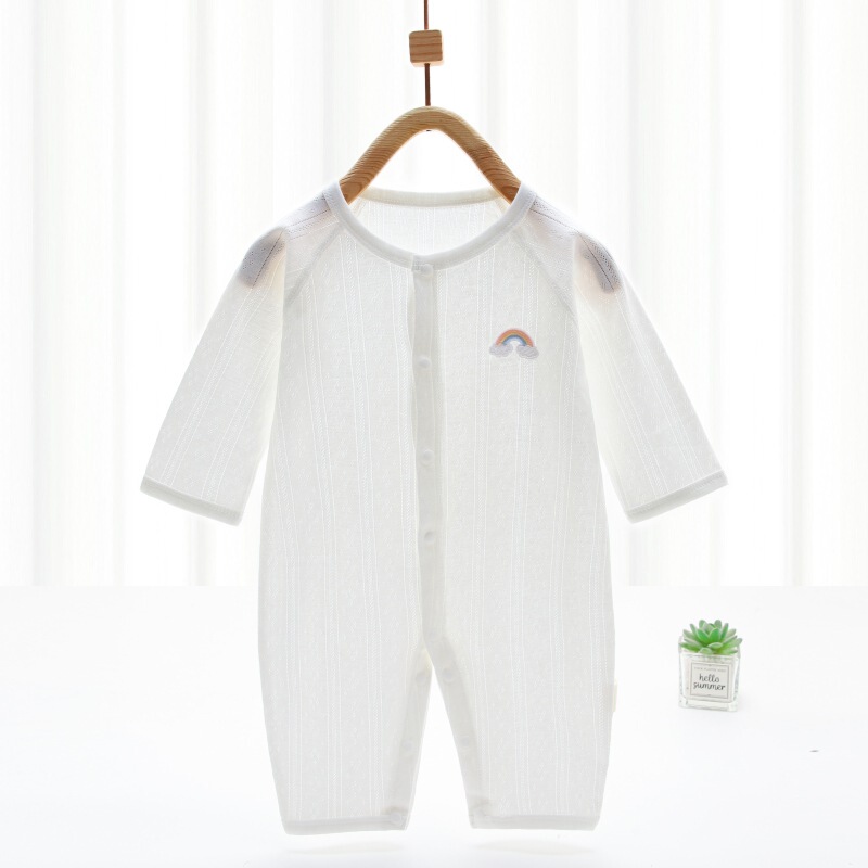 0-18 months baby clothes summer summer thin baby jumpsuit men's and women's long sleeve boneless clothes climbing clothes summer clothes