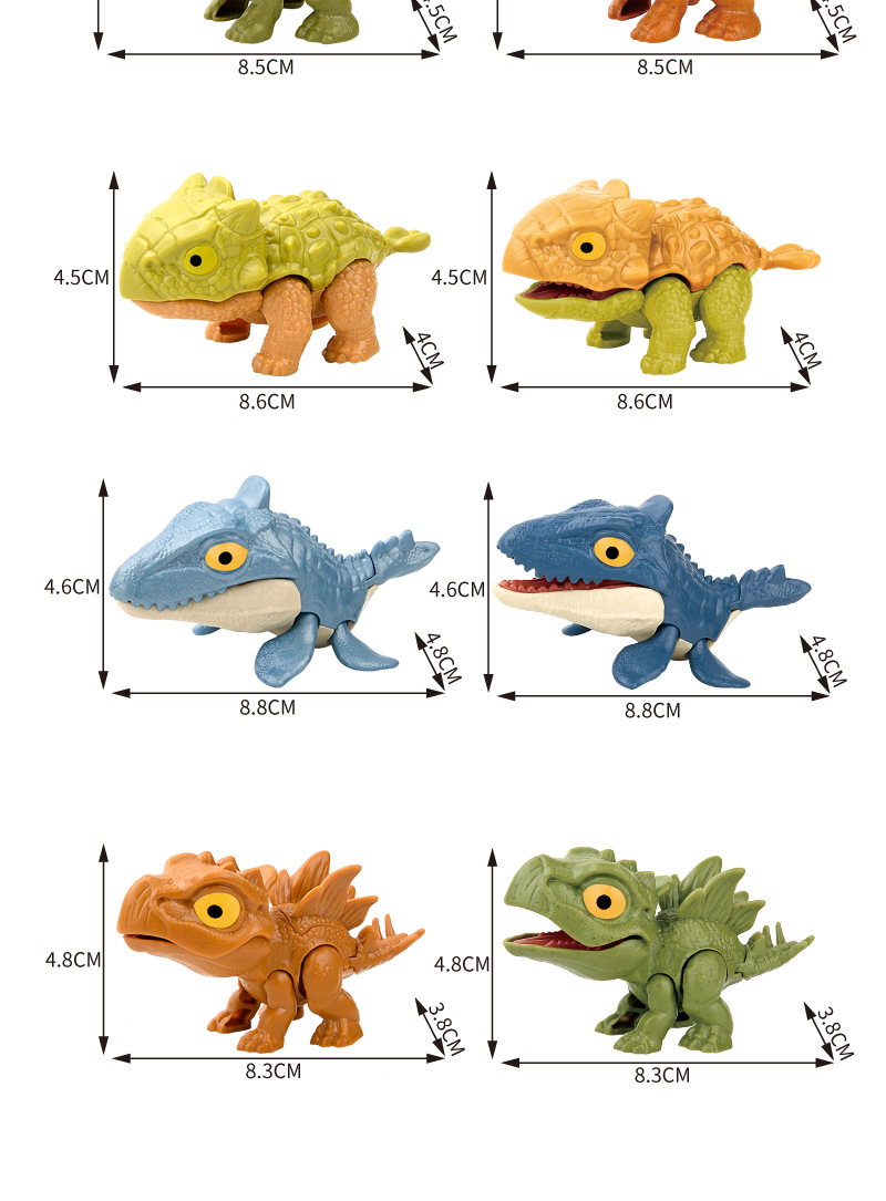 咬手指恐龙玩具抖音网红同款儿童咬手恐龙玩具批发新奇特模型袋装详情12