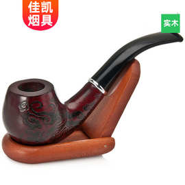 短款刻花树脂木质烟斗长145MM批发零售包装pipe木烟斗烟具pipe