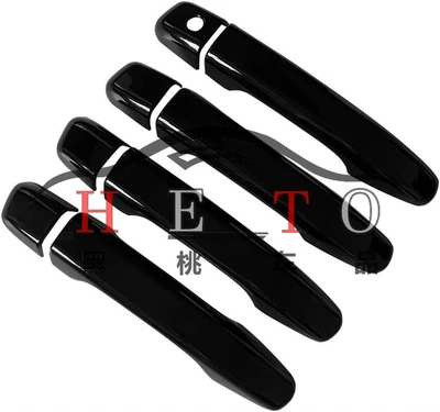 Suitable for Honda's tenth-generation Accord modified Accord handle decoration ABS car door handle cover Shell anti-scratch patch (Portal Wrist) - ten-generations-of-accord-ordinary-handle-bright-black