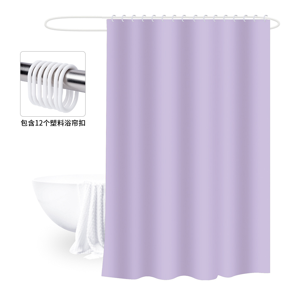180X180 Cortina de ducha engrosada con hebilla cortina de baño PEVA cubierta de baño a prueba de moho impermeable baño partición Cortina de ducha