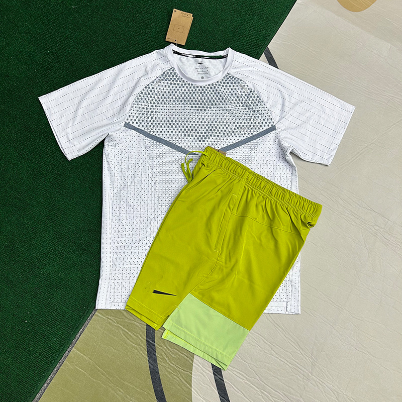 Dispositivo deportivo rápido secado respirado mangas cortas elásticas examen físico prueba física entrenamiento de pista y campo carrera camisa de competencia