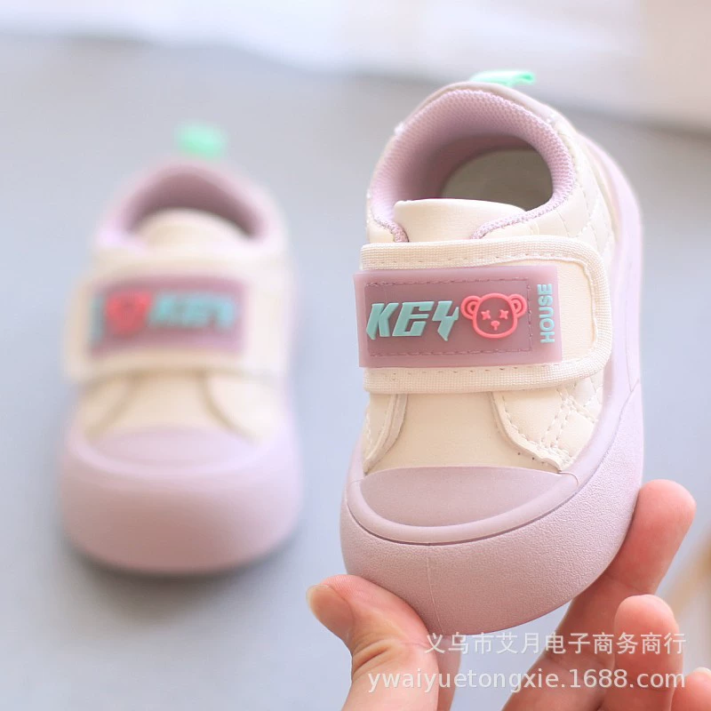 Осенняя новая низкая банда повседневная маленькая белая обувь для мальчиков и девочек