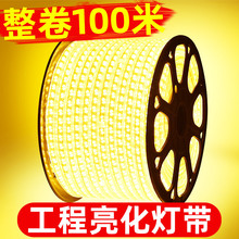 超亮220V高压灯带批发LED户外防水工程亮化装饰包胶柔性软灯带条