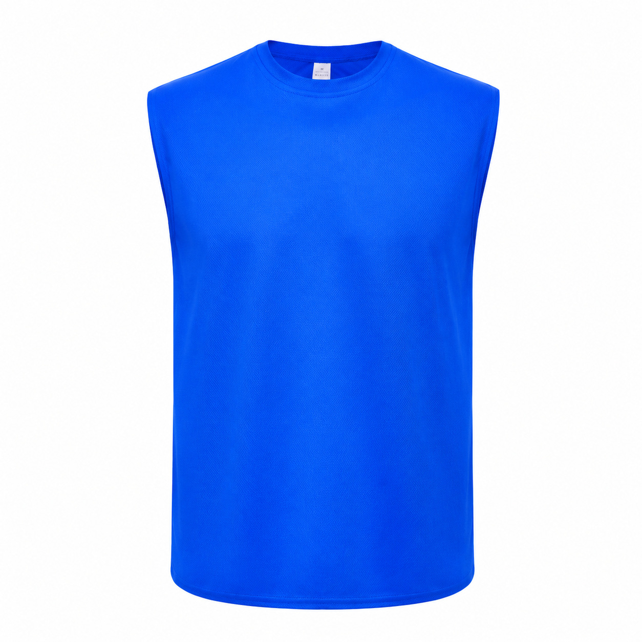 Fitness chaleco de malla entrenamiento europeo y americano de tamaño grande transpirable rápido seco camiseta de cuello redondo chaleco europeo y americano para hombres