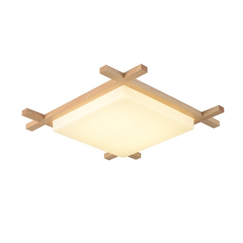 Ceiling Lamp Master Bedroom Lamp Japanese Tatami Original Wood Solid Wood Lamp Aisle Balcony Entrance Lamp