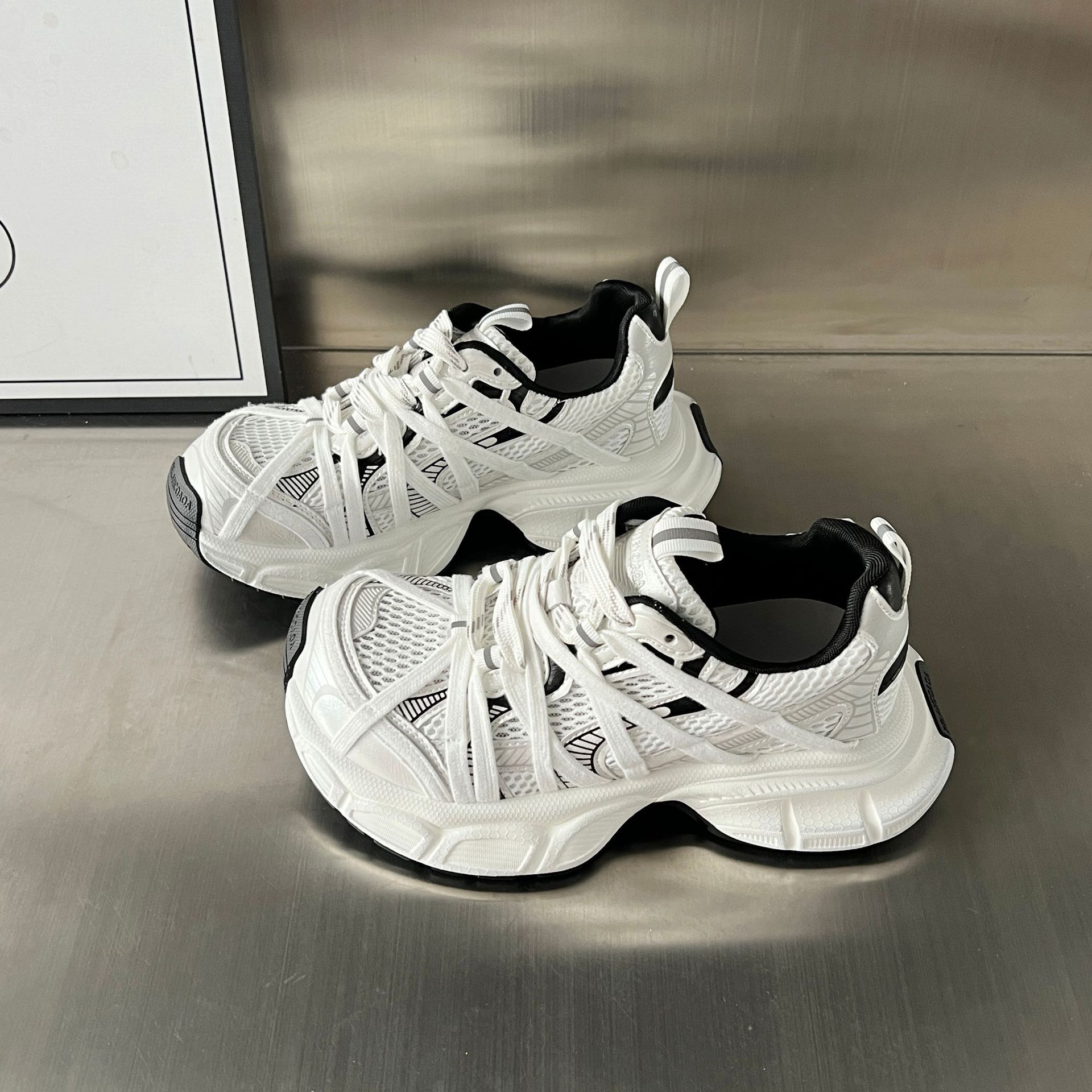 Genuine leather versatile lace-up 2025 new fashionable breathable…