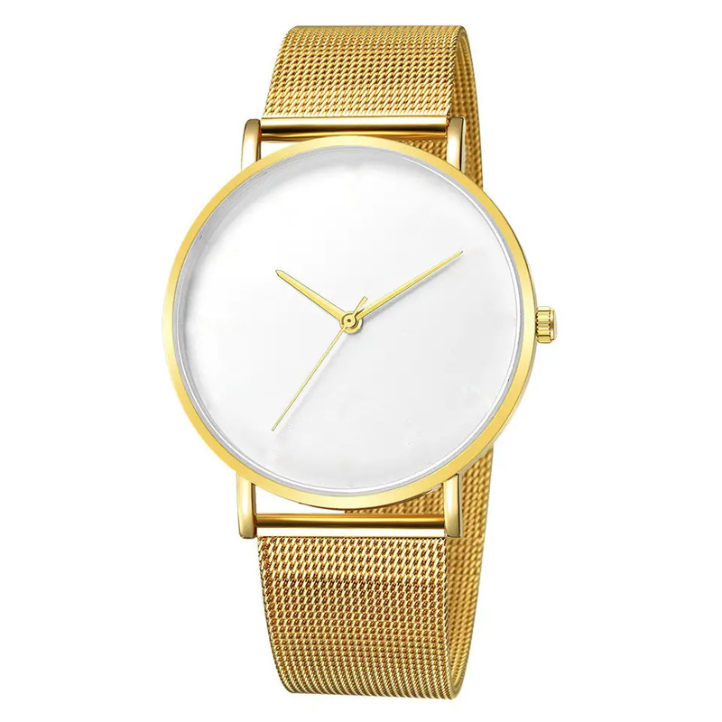 Minimalist Ultra-Thin Watch Mesh Strap Steel Strap Men's 40mm Simple Brandless Pure White Face Watch High Quality Minimalist Ultra-Thin Watch Mesh Strap Steel Strap Men's 40mm Simple Brandless Pure White Face Watch High Quality