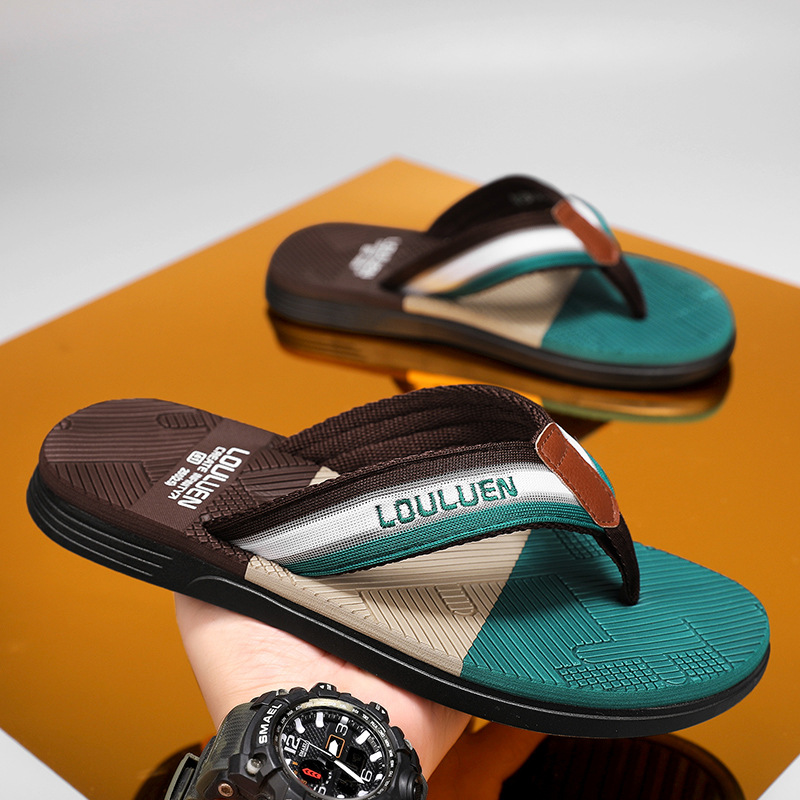 Zapatillas de flipper para hombres 2024 nuevo verano anti-derrapante sandalias deportivas casuales zapatillas de playa