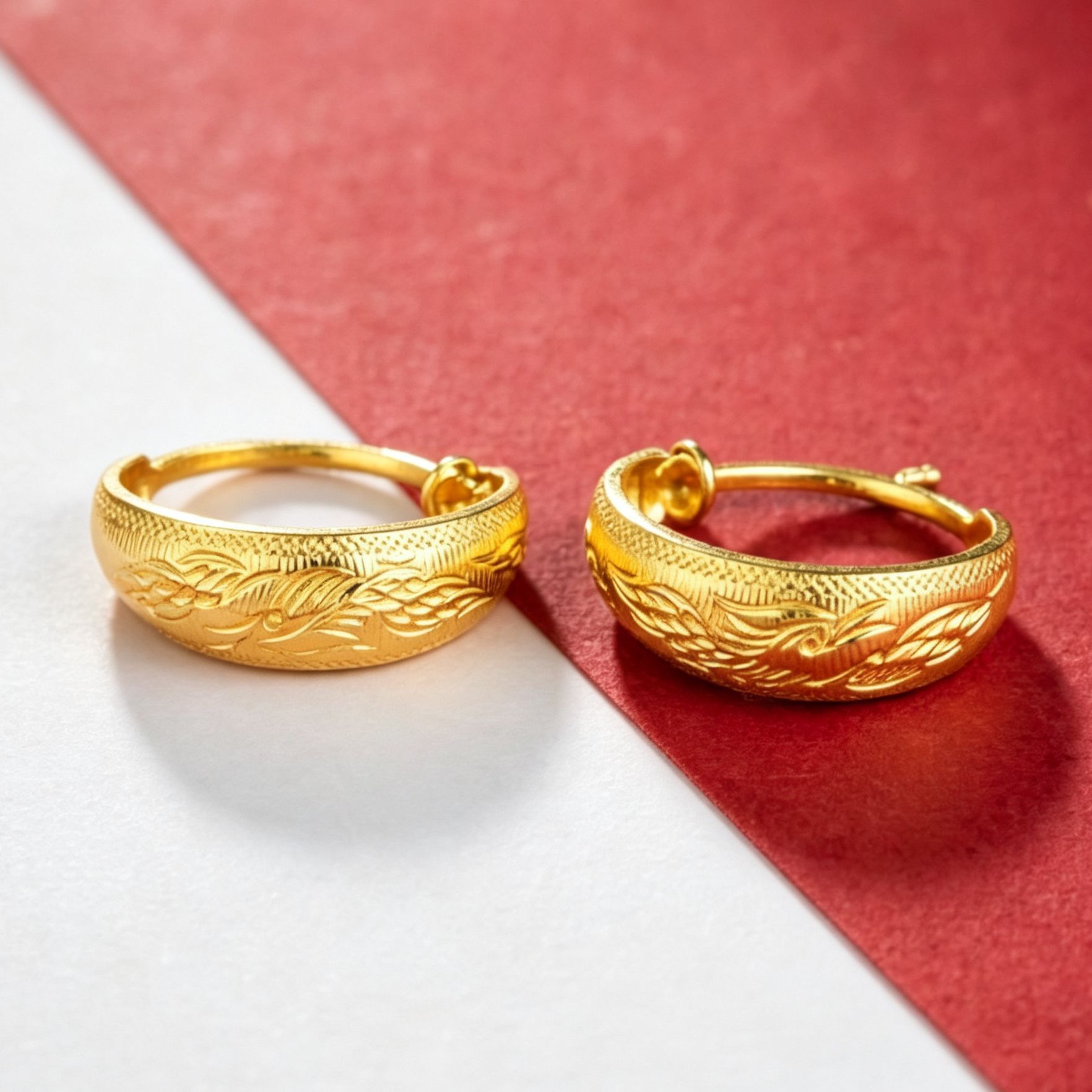 【Wholesale Service】Phoenix Pair Earrings Ethnic Style Copper Alloy Earrings Niche Light Luxury Street Vendor Wholesale Hot Item
