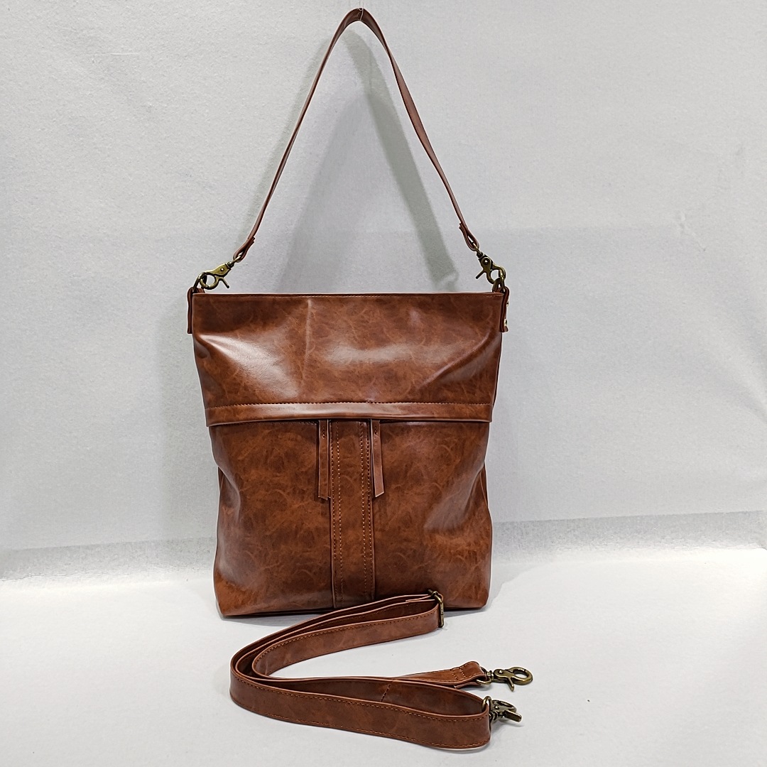 Women's Single Shoulder Crossbody Bag Soft Leather Gradient_voghion.com