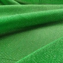 现货供应量大优惠锦纶银线闪光弹力网眼布女装面料带金丝时尚百搭