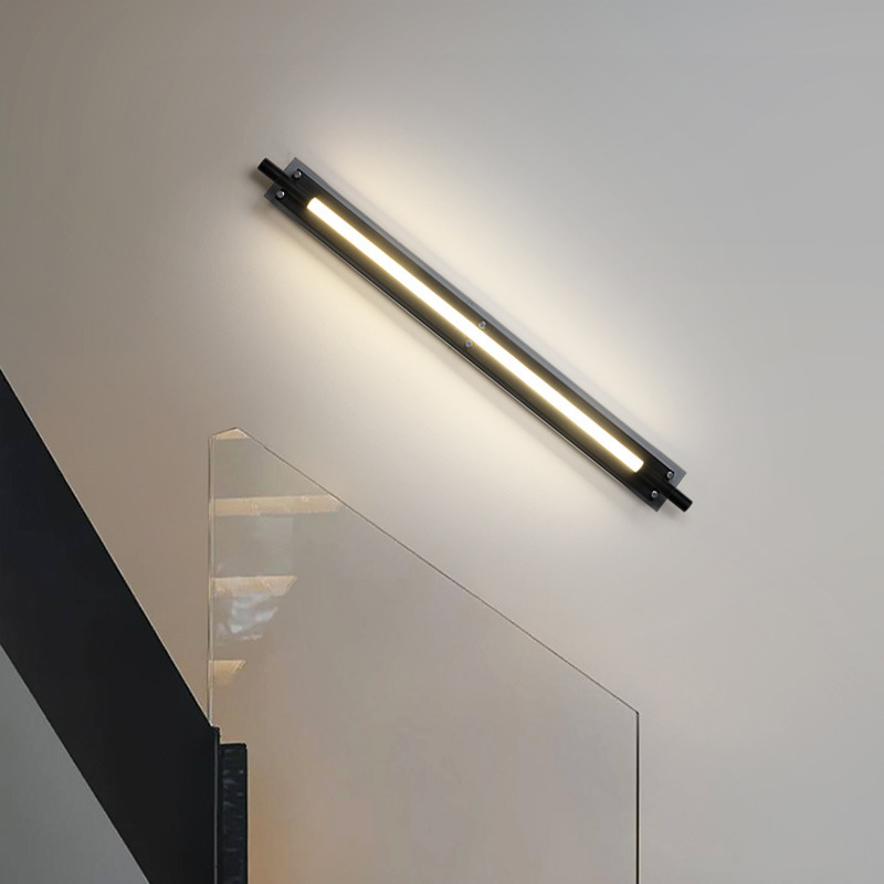 Diseño de corredor de vidrio de vestíbulo diseñador de lámparas de dormitorio de barra nórdico lámpara de pared simple lámpara de vidrio de pasillo
