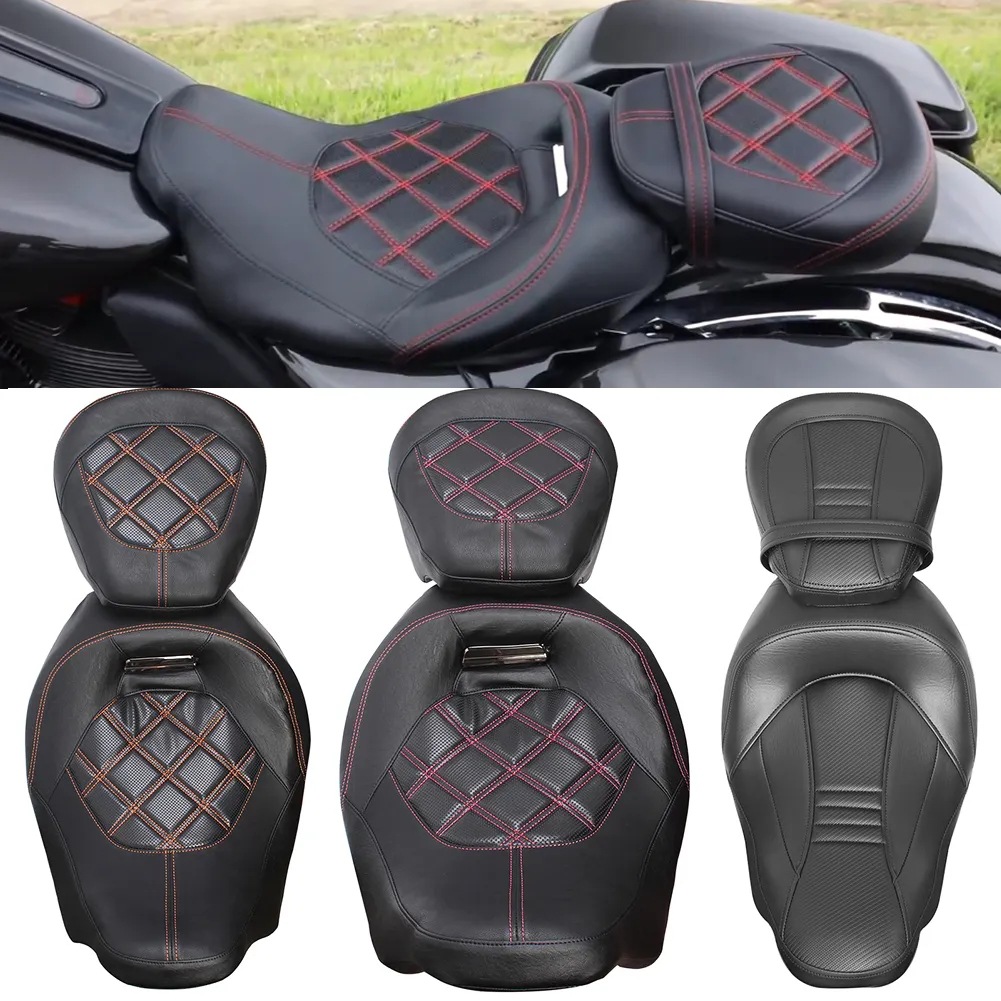 Applicable to Harley CVO Street Highway Gliding Road Wang Shuangdeng Gliding Modified Front and Rear Cushion Seat 09-21