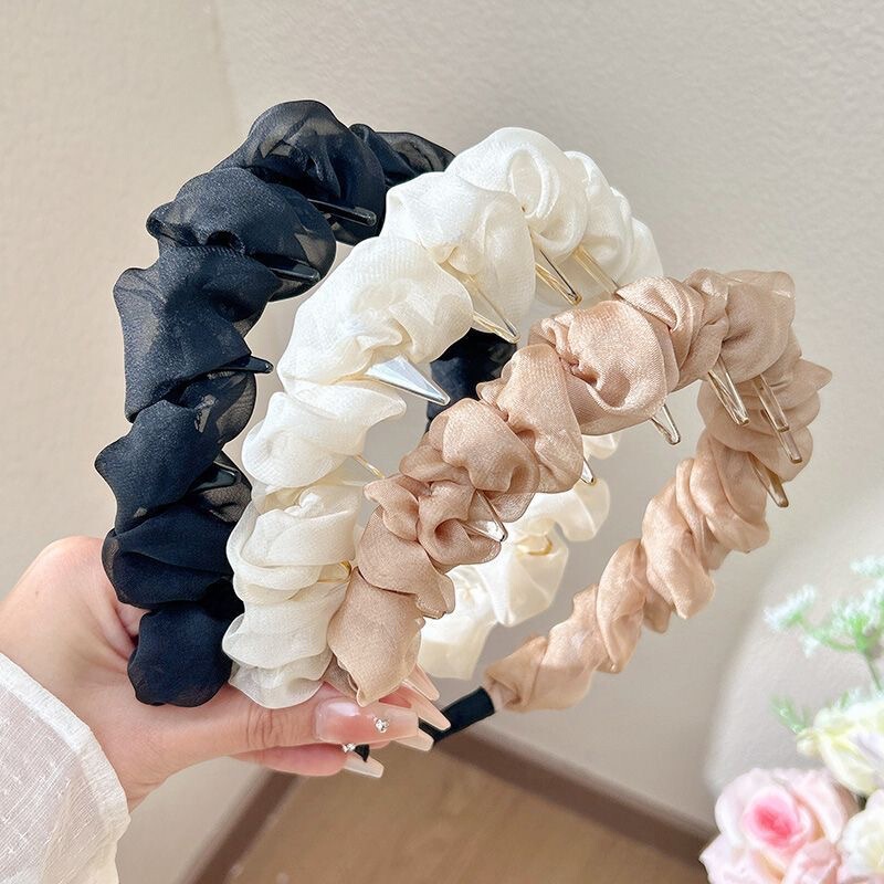 Sauersucker Summer New High Cranial Top Pressure Hair Shampoo Hair Band Women's High-end Sense Wide-brimmed Outgoing All-match Headband Hair Accessories Sauersucker Summer New High Cranial Top Pressure Hair Shampoo Hair Band Women's High-end Sense Wide-brimmed Outgoing All-match Headband Hair Accessories
