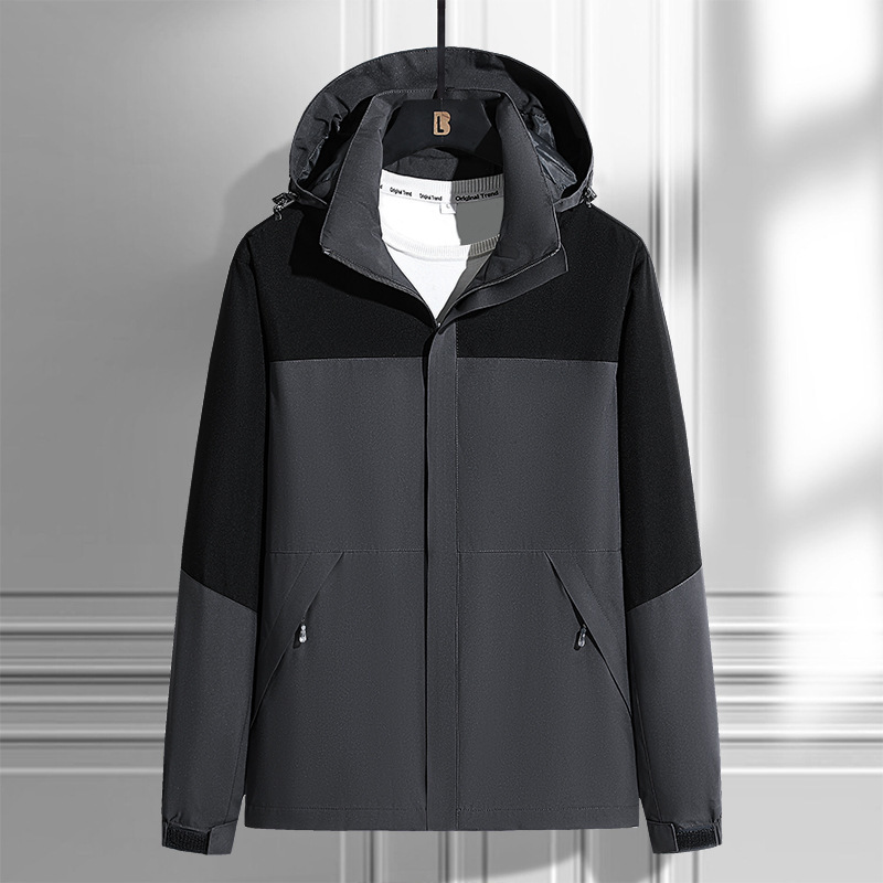 Shake rápido para la versión americana de la chaqueta de asalto para hombres y mujeres parejas abrigo casual otoño y invierno nueva chaqueta con capuz suelta marca de moda para hombres