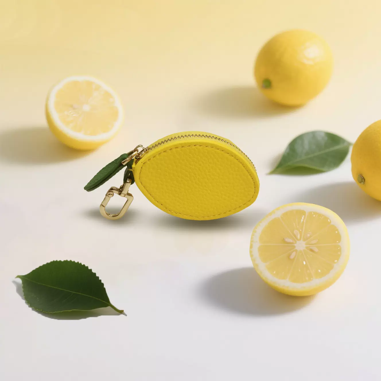 水果零钱包礼品钥匙扣皮革包包挂件ins小清新零钱收纳包