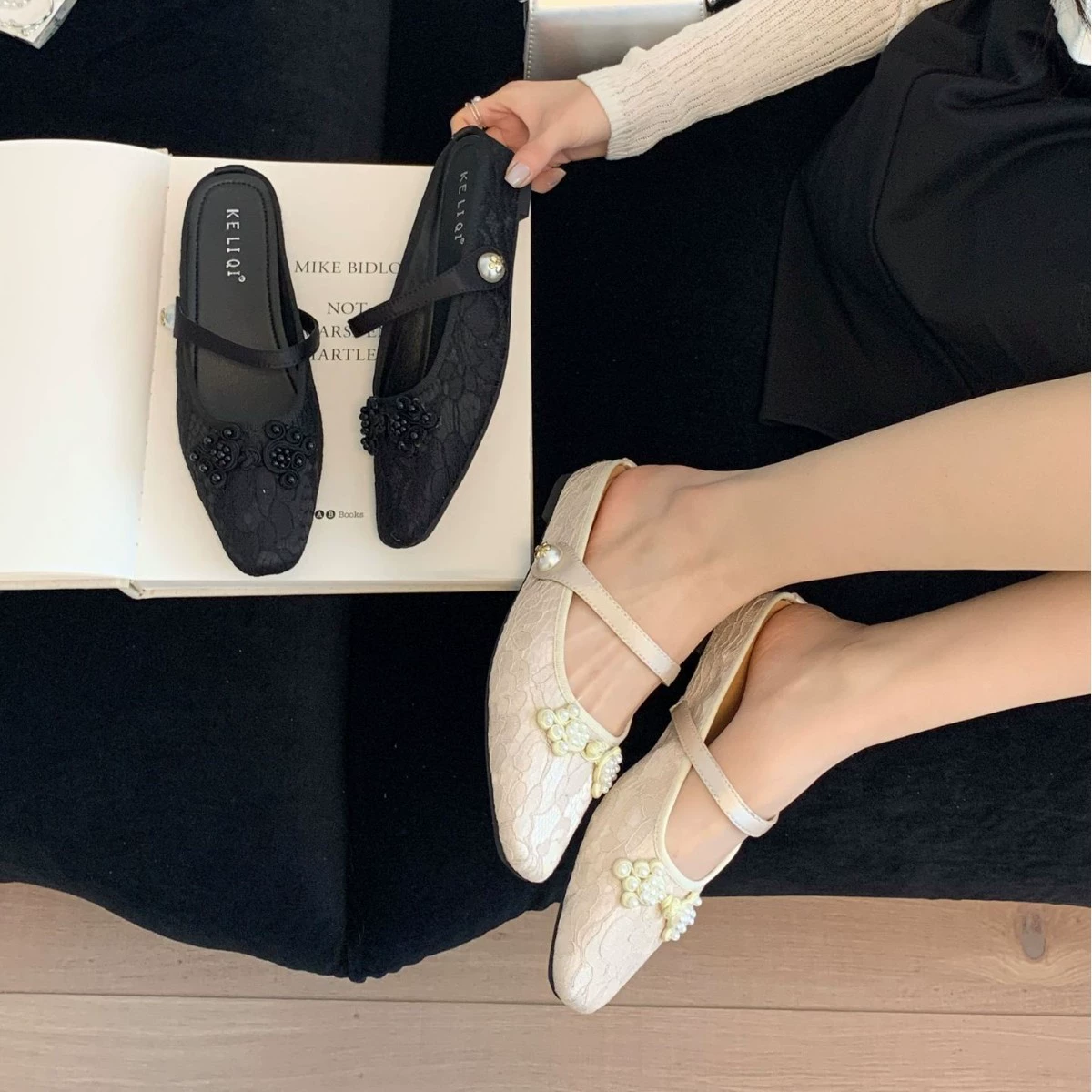 Женские туфли-лодочки на платформе в стиле французской феи, весна 2025, вечерние босоножки Мэри Джейн с закрытым носком и клиновидным каблуком