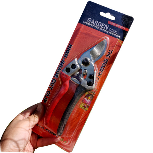 Garden agricultural tools fruit branch shears gray and red two-color V1 labor-saving branch pruning scissors SK5 blade shears pruning shears