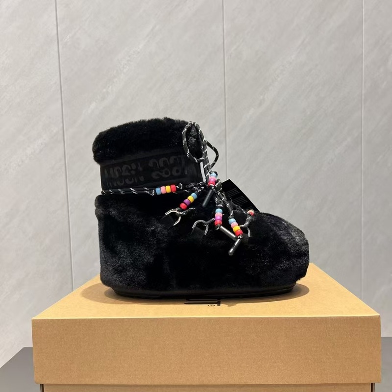 跨境秋冬月亮靴小众高级感内增高防滑保暖雪地靴可爱减龄丑萌靴潮|undefined