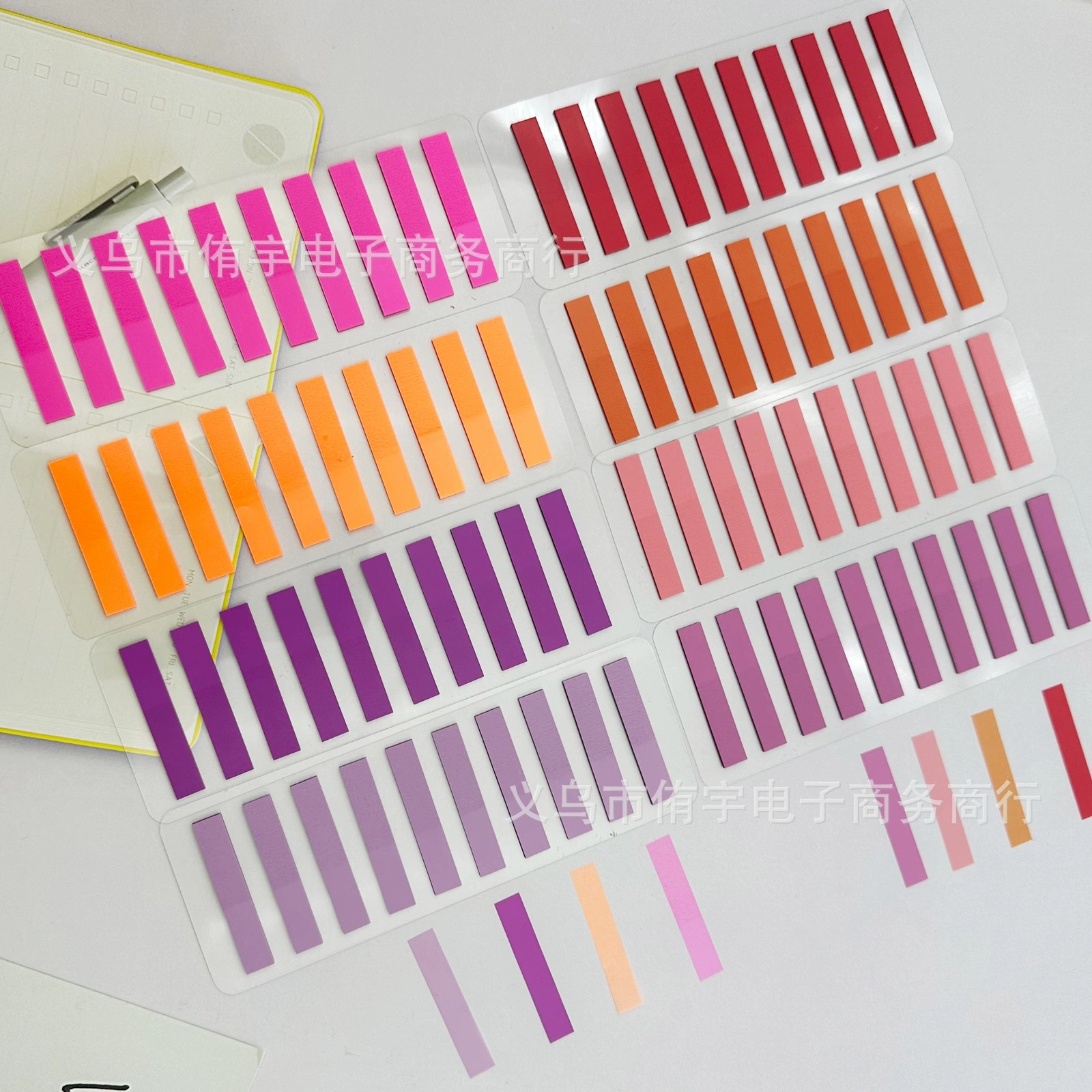 Ультратонкие липкие заметки для студентов, которые могут читать ключевые точки, ретро-прозрачные липкие заметки в сочетании с индексными наклейками из ПЭТ, оптовая продажа