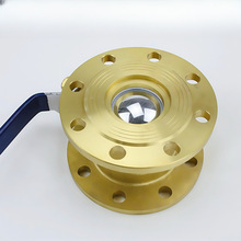 法兰黄铜球阀_Q41F黄铜法兰球阀_氨用黄铜球阀铜阀门全通径