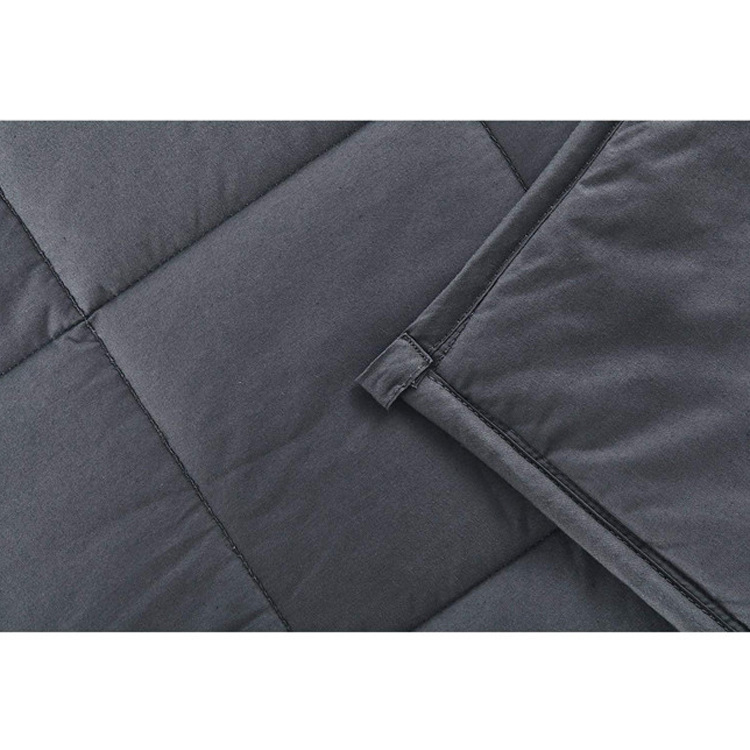 El fabricante exporta la manta de la gravedad, la tela esmerilada, las cuentas de vidrio de varios tamaños se llenan con la gravedad de la manta. Weighted blanket
